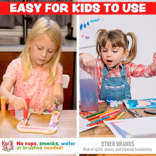 Kwik Stix Tempera Paint Sticks, 96 Count Class Pack in Rainbow Colors, Paint Sticks for Kids, Washable, Quick-Dry, Non-Toxic, Allergen-Free