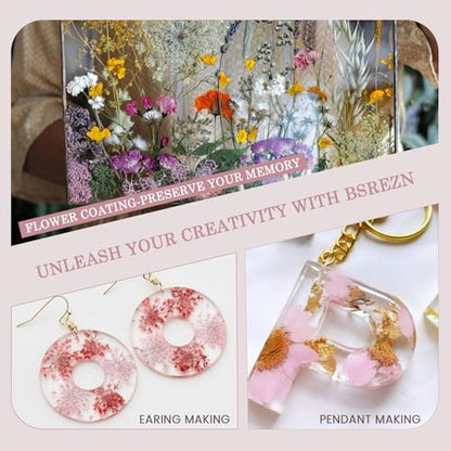 Bsrezn 100g UV Resin Hard, Crystal Clear Premixed Resin for Jewelry Making and Crafting (100g) - size: 100 g