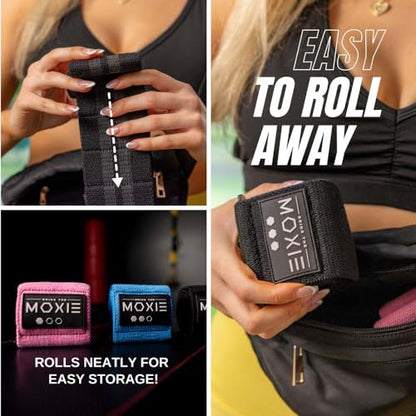 Adjustable Non-Slip Fabric Resistance Bands Set of 3 – Ideal for Legs, Glutes, and Full Body Workouts – Premium Fitness Bands for Women & Men – Bring The Moxie