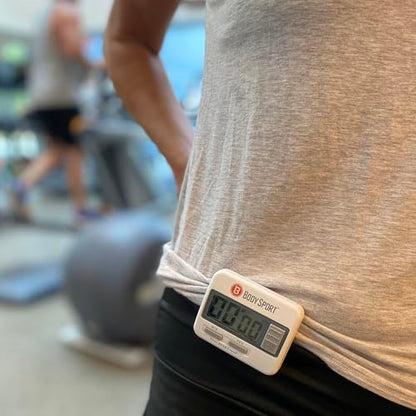 Body Sport Digital Timer Stopwatch for Fitness & Exercise Routines - Easy to Use, Battery Operated, Multifunctional Time Tracker for Home, Gym, Kitchen, Classroom, and Office Settings