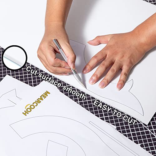 White Eva Foam Cosplay Sheet,Premium eva Foam 4mm Thick,59" x 13.9", High Density 86kg/m3 for Cosplay Costume, Crafts, DIY Projects by MEARCOOH - color: White, size: Thickness-4mm