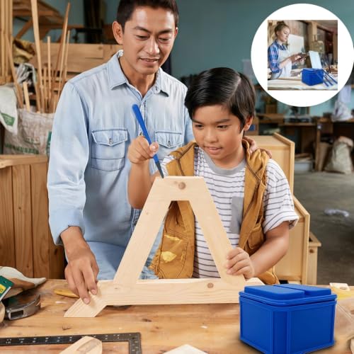 Four-Piece Silicone Glue Applicator Set | Sealed Glue Liquid Container, Portable Manual Tool for Woodworking, Art Craft, Epoxy Resin