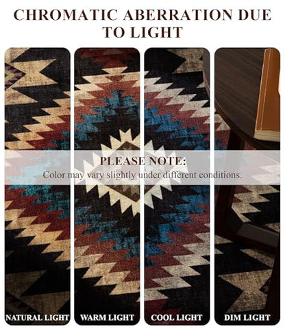 YIHOUSE Washable Western Cabin Area Rugs 4x6 Brown - color: Bear, size: 4'x6' (Rectangular)