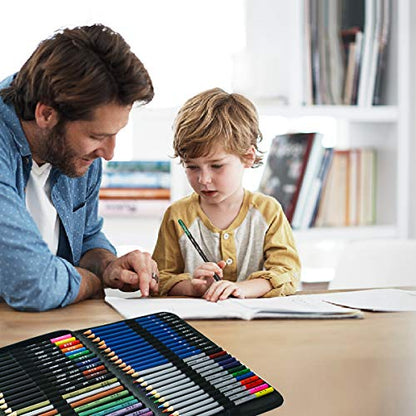 H & B 72PCS Drawing Pencils Set Sketching Kit, Art Supplies with Sketchbook | All-in-One Pro Art Kit with Travel Case - Perfect for Artists Adults Beginners to Draw, Shade, Blend & Color - Ready to Use