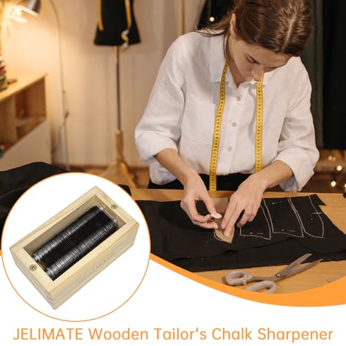 JELIMATE Wooden Tailor's Chalk Sharpener | Hand Sewing Tools, Wooden Handle, For Tailors, For Sewing Enthusiasts