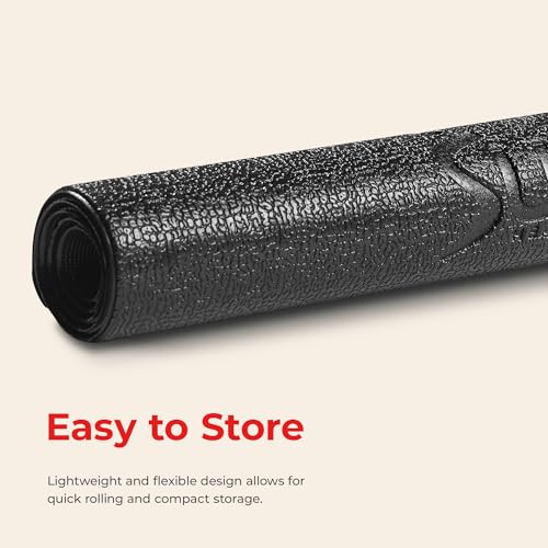 Sunny Health & Fitness Equipment Mats, Home Gym Floor Protection, 4 Sizes | Non-Slip, Protects Floors/Equipment, Absorbs Vibration, Sweat-Resistant, High-Density Foam, For Different-Sized Machines - style: Extra Small 30”