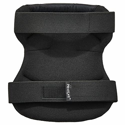 Ergodyne ProFlex 230HL Wide Soft Cap Knee Pad, Black - style: Hook & Loop Closure