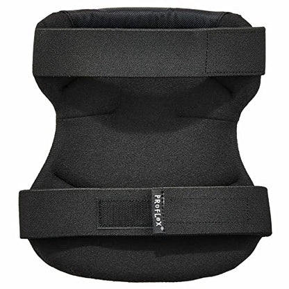 Ergodyne ProFlex 230HL Wide Soft Cap Knee Pad, Black - style: Hook & Loop Closure