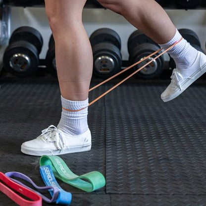 Short Resistance Bands - 12" by Serious Steel Fitness - color: #0 Orange