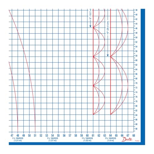 Dritz Superboard Folding Cutting Board 39" x 71" | Large foldable sewing and fabric crafting board, durable cardboard work surface, imperial & metric grid for pattern layout