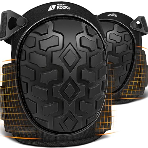 Gel Knee Pads for Work, Professional Knee Pads for Men Women with Soft Foam, Heavy Duty Cap, Adjustable Straps, Quick-Fasten Buckle for Construction, Gardening, Welding, Roofing, Cleaning - color: New Black