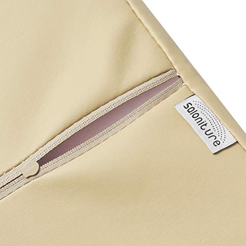 Saloniture Jumbo Half Round Massage Table Bolster Under-Knee Pillow Pad - 26 x 9 x 4.5 Inch - Cream - color: Cream