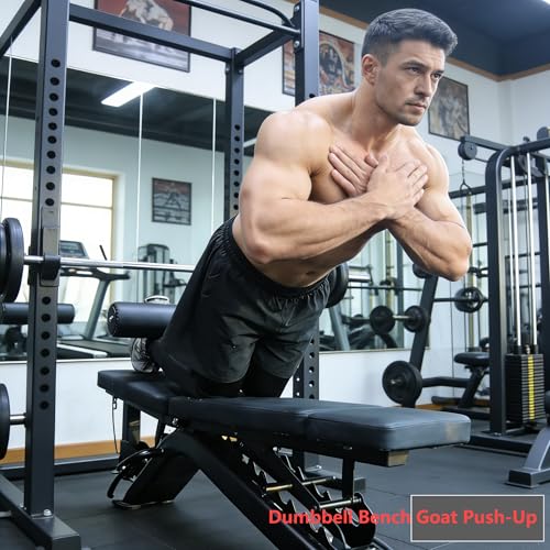 AHTAPFON Nordic Leg Roller for Rack Mounted,Bulgarian Split Squat Accessories,Nordic Hamstring Curl Attachment,Home Gym Equipment for uprights ranging from 2" to 4" wide - size: 1″-26mm Hole