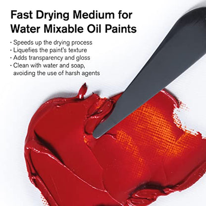 Winsor & Newton Artisan Fast Drying Medium, 250ml (8.4-oz) bottle | Increases Fluidity & Flow, Eliminates Brush Stroke Retention, Allows Faster Drying, Can Be Cleaned with Soap & Water - color: Artisan Fast Drying Medium, style: 8.4-oz Bottle