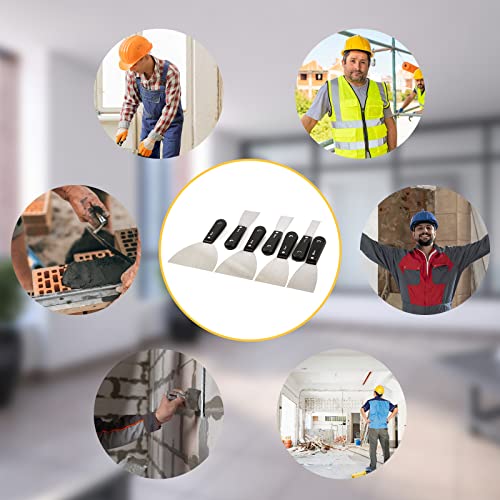 7 PCS Drywall Tools,Putty Knife Scraper Tool,Stainless Steel Paint Scraper Spackle Knife,Drywall Scraper Spackle Taping Knife for Spreading Mud, Taping,Repairing Wall.