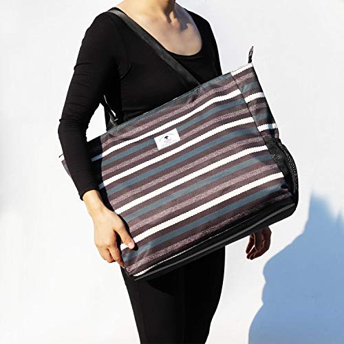 ESVAN LARGE BEACH BAG Water Resistant Lightweight 20 inch Women Oversize Tote Bag for Gym Beach Travel Pool Yoga Nurse - color: B
