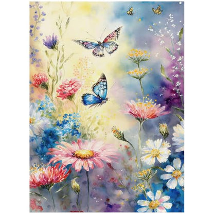 WUDWL Flower Diamond Art Kits for Adult Diamond Painting Kits for Adults | Butterfly and Flower DIY Diamond Painting Kits 5D Diamond Dots Gem Art Crafts with Tools,Round Full Drill 12x16inch - color: DP04742