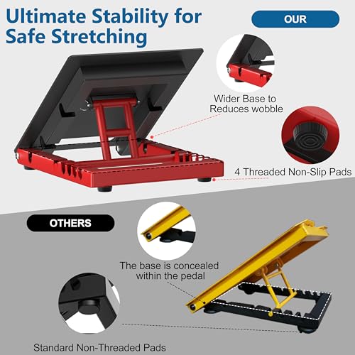 Adjustable Steel Slant Board for Calf Stretching, 5 Angles, 650 lb