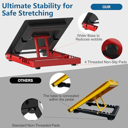 Adjustable Steel Slant Board for Calf Stretching, 5 Angles, 650 lb