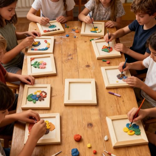 FSWCCK 15 Pack 5 x 5 inch Wood Panel Boards, Unfinished Wood Canvas Panels for Crafts, Painting Canvas, DIY Art Projects, Pouring, Arts Use with Oils, Acrylics - size: 5"X 5" 15 Pack