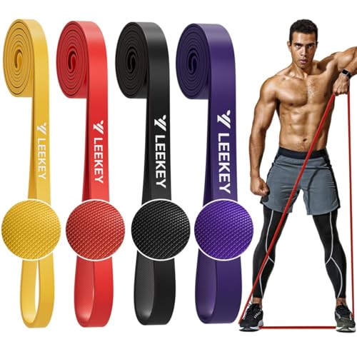 LEEKEY Resistance Bands for Pull Up Assist, Exercise & Workout Bands Set - color: 5-85LBS COLOR