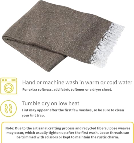 Cozumel Bulk Mexican Yoga Blanket, 10 Pack, Mocha - color: Mocha