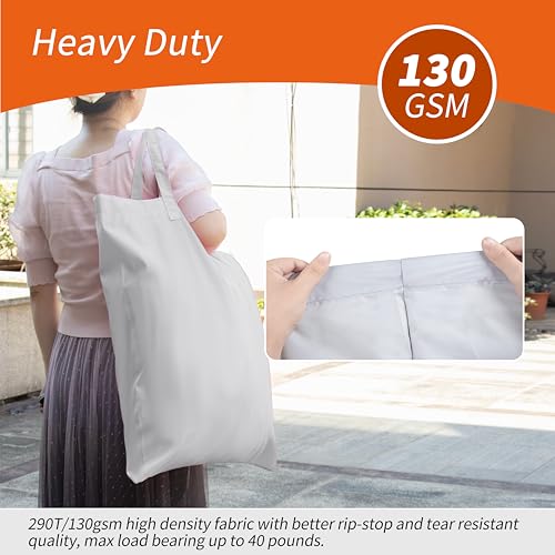 Polecasa Extra Heavy-Duty Laundry Bag with Handles, Silver, 21x24” - color: Silver, size: 21" x 24" | 1 Pack