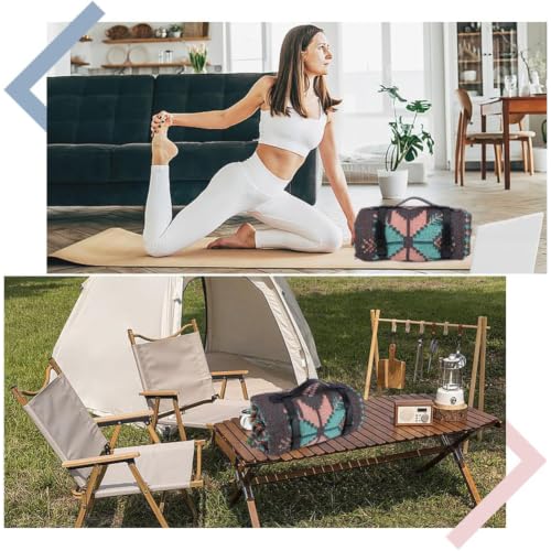 Outdoor Black PU Leather Picnic Blanket Carry Strap Portable Leather Handle Belt Rug Carrier Motorcycle Bedroll Adjustable Yoga Mat Strap Holder for Carpet Home Camping Travel Beaches - style: style 3