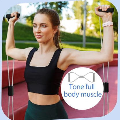 Poen Pilates Equipment Kit for Home Workout Pilates Ring and Ball Set for Women 12'' Circle Yoga Fitness Essentials Kit with Resistance Bands, Yoga Strap, Socks,Bag - color: Black,Gray