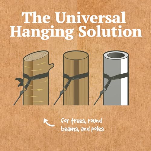 LA Siesta TreeMount Black - Tree and Pole Suspension Set for Hammocks - color: Treemount for Hammocks (Trees)