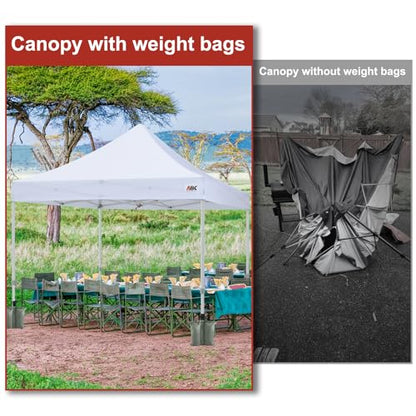 ABCCANOPY Canopy Weights 120 LBS Tent Sand Bags,4-Pack Gray(No Sand) - color: Gray, size: 120 LBS