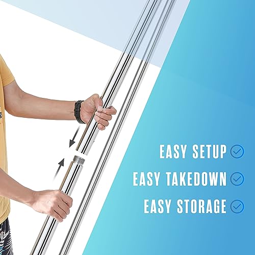 Aerial Rig, Aerial Yoga Stand, 10 FT Frame, 13 YD Fabric, 550 LB Capacity - color: STAND AND SILK / Teal
