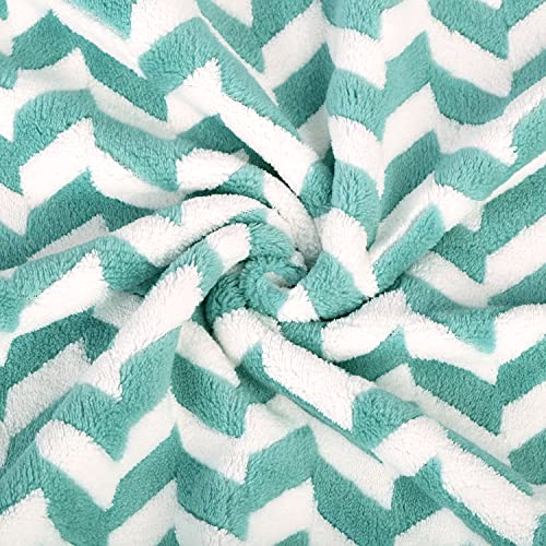 JML Microfiber Bath Towels, 2 Pack, 30" x 60", Chevron Green | Hanging Loop, Oversized, Soft, Super Absorbent, Fast Drying, Use for Sports, Fitness, Yoga - color: Chevron Green, size: 2 Pack (30 in x 60 in)