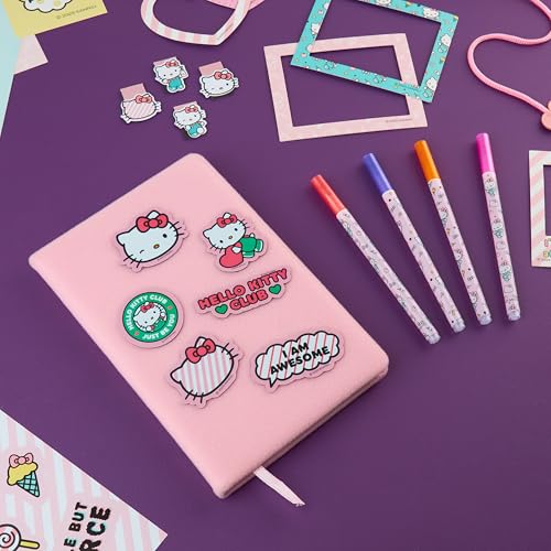 Get Trend Hello Kitty Sanrio Scrapbook Kit for Kids with Notebook, Stickers, Pens, Bookmarks, Frames, Patches, Kawaii Art Supplies, Gifts for Kids (Multi Hello Kitty) - color: Multi Hello Kitty