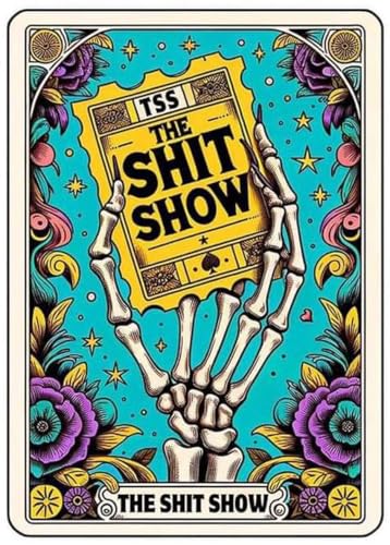 WUSARPLY Skull Diamond Painting Kits for Beginner Adults | The Shit Show Diamond Art Kits Full Drill Diamond Dots Paint with Diamonds Gem Arts and Crafts for Beginner Home Wall Decor - color: YH025