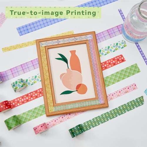 Grid Washi Tape Set 24 Rolls, Decorative Masking Tape for Junk Journal, Scrapbooking Supplies, DIY Crafting Supplies - style: Grid