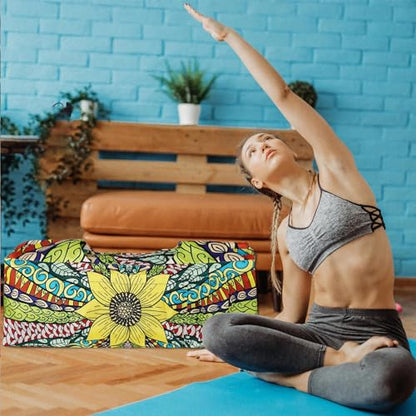 Yoga Mat Bag - Large Yoga Bag with Yoga Mat Strap, Zipper and Pockets - Yoga Bags and Carriers Fits All Your Stuff - Personalized Yoga Mat Bags for Women Fits Most Size Mats - color: Sunflower