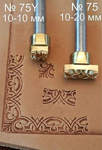 DandS ltd Leather Stamp Tool, Border Pattern Set, Professional Steel Craft Tool for Leatherworking, Embossing, Carving & Stamping Leather Projects, Belts & DIY Projects Compatible with Mallet #75 Set - color: Border Pattern Set