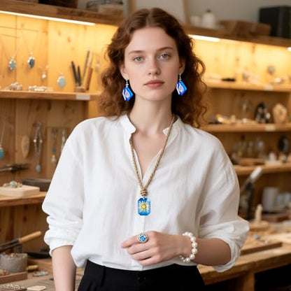 Resin Earring Molds, Set of 3 Earring Casting Molds Gem Style | Geometric Moon Star Clouds Shaped Earring Silicone Molds for Epoxy Resin Casting, Pendant Jewelry Keychain DIY Craft Gift - color: 3PCS Geometric Pendant Molds