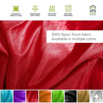 AyuHome Aerial Silks Yoga Swing Aerial Hammock Kit for Home - color: Aerial silk - Red - New