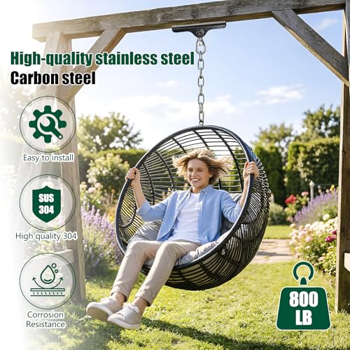 Heavy Punching Bag Hanger | Wall/Ceiling Mount Hook with 180° / 360° Rotation | Wood Beam Holder for Boxing, Weight Training, Aerial Yoga Swing & Hammock - size: 180°+ 360°rotation-A