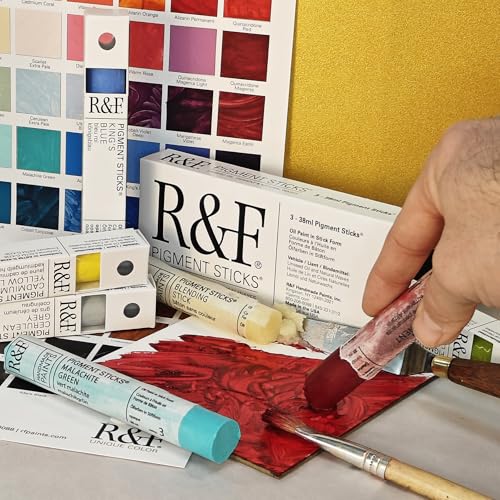 R&F Pigment Stick 38Ml Phthalo Green Pale - color: Phthalo Green Pale, size: 1 Count (Pack of 1)