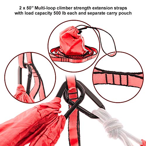 Aerial Yoga Swing Set - Hammock Hanging Swing - Sling Inversion Fly Kit - Antigravity Yoga Sling - Suspension Trapeze - color: CORAL