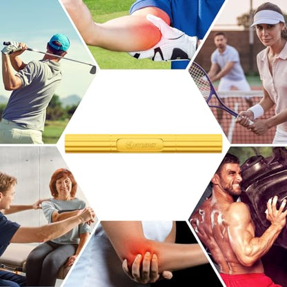 FitBeast Flex Therapy Bar, Tennis Elbow Therapy Bar - Ideal for Relieve Tendonitis Pain & Improve Grip Strength, Fitness Resistance Bar for Golfers Elbow & Tendinitis, Twist Bar for Physical Therapy - color: 1 Piece - Yellow - Extra Light
