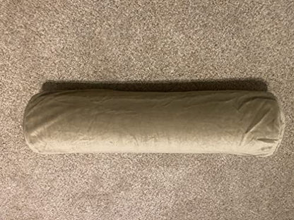 Therapist’s Choice® Bolster Cover with Zipper Closure, Soft & Durable, Size: 6" x 27" (Cover Only, Bolster Not Included) (Brown Velour) - color: Brown Velour