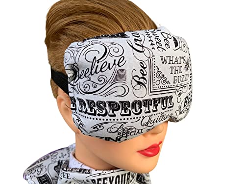 Eye Mask Lavender Eucalyptus, Sinus, Herbal Pack, Hot Cold Pack, Heat Wrap,Organic, Flax Seed, Microwave Therapy, Sleep Mask, Yoga Meditation Eye Pillow, Be Words