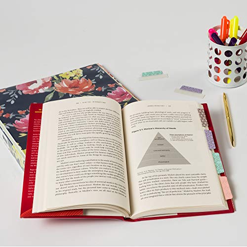 Avery Margin Ultra Tabs, 2.5" x 1", Assorted Metallic Geometric Designs, 24 Repositionable Page Tabs (30123) - color: Metallic Geometric, style: 24 tabs