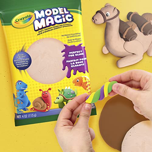 Crayola Model Magic - Bisque (4 oz), Modeling Clay Alternative, At Home Crafts For Kids, Gifts