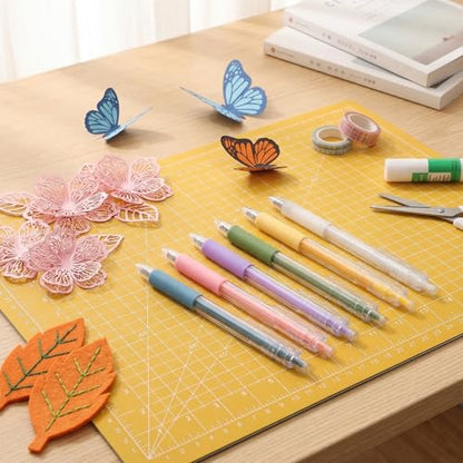 Knife Pen Precision Craft Cutting Tool - 6 Pcs Craft Paper Cutter Utility Knifes, Retractable Knifes Pen Carving Tools for Scrapbooking - Crafts Cutting Tools for Artists & Hobbyists