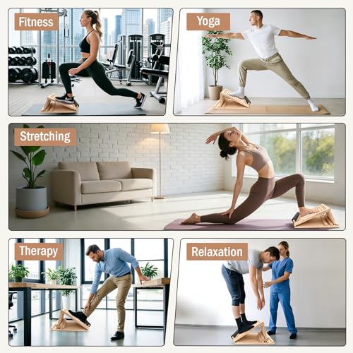 Wooden Slant Board, Incline Board for Leg Exercises